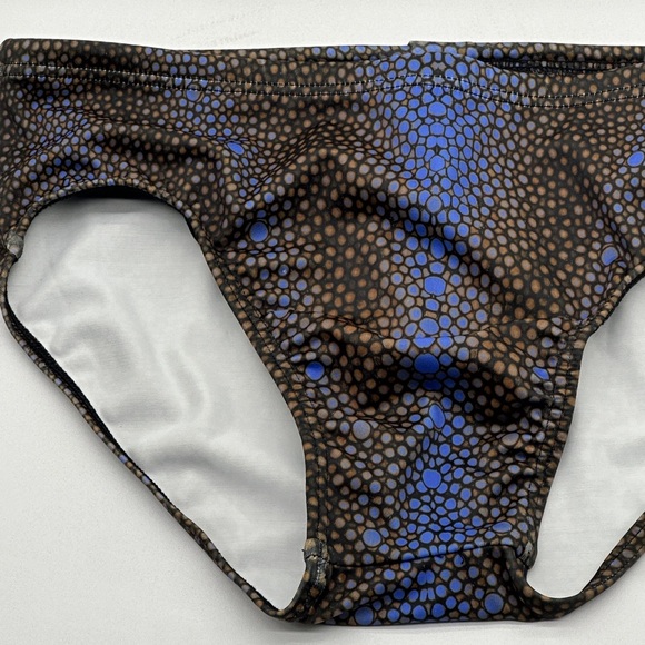 US MERMAN Diving Brief, Swim, Mens Size 30 Gray Blue - Picture 2 of 6